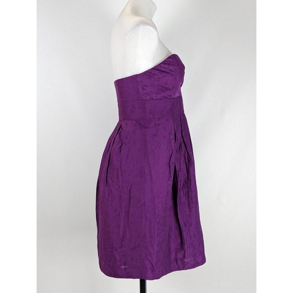 Wayne By Wayne Cooper Womens Dress Size 10 Purple Lined Strapless A-Line NEW - Picture 4 of 8